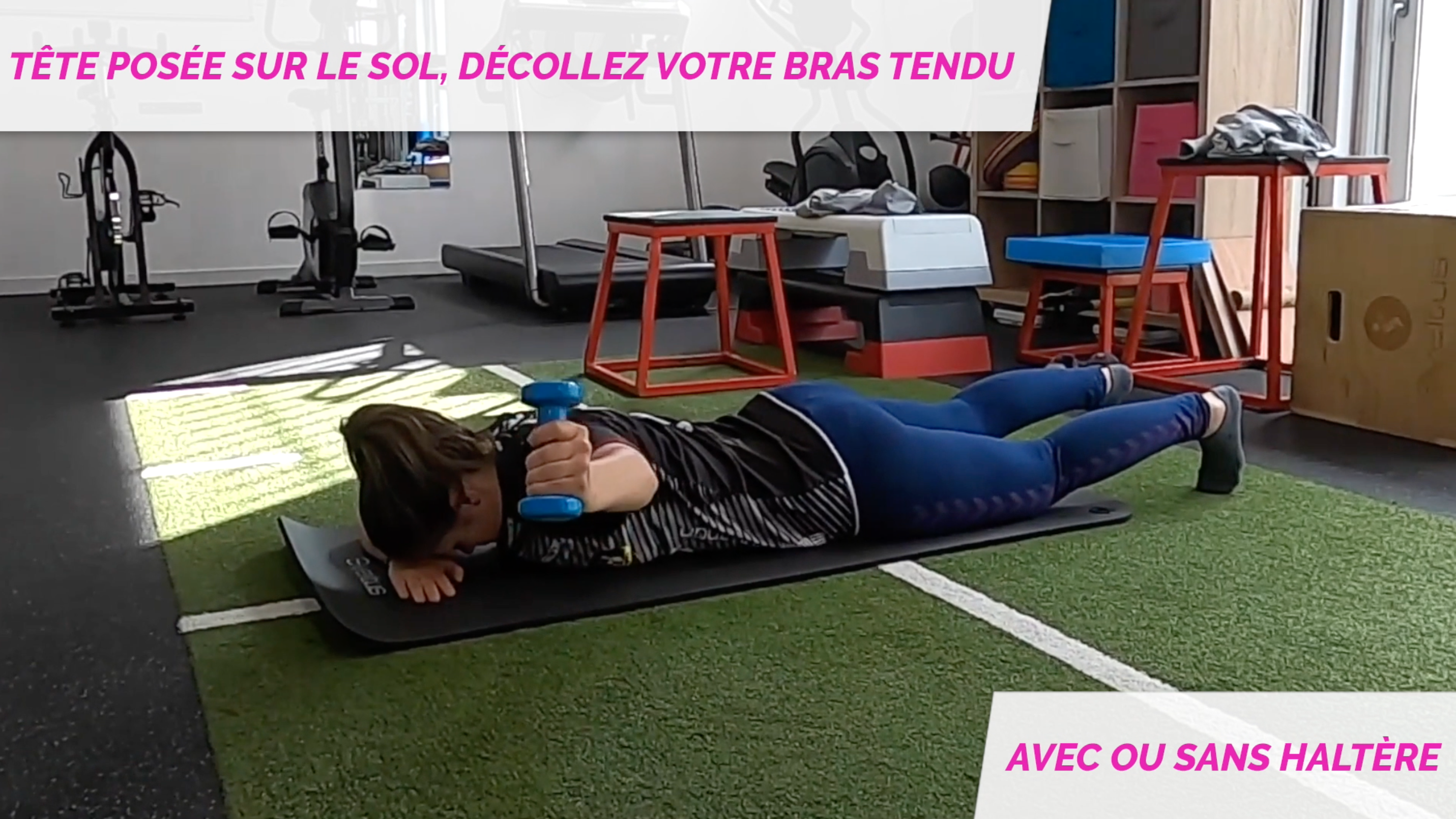 sur le ventre haltèse