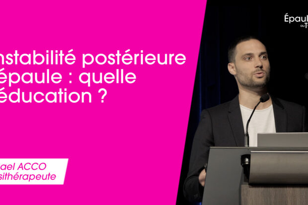 7 – INSTABILITÉ POSTÉRIEURE ET RÉÉDUCATION COVER